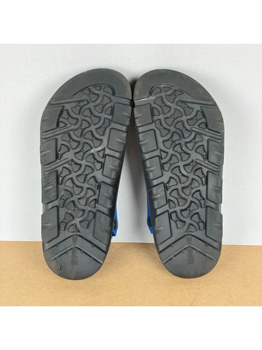 Birkenstock Mogami Slingback Sandals Kids Size 1 Narrow Blue Black Adjustable